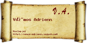 Vámos Adrienn névjegykártya